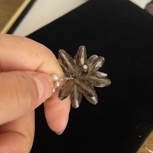 Pearl necklace with beaded pendant - Picture 2 of 3